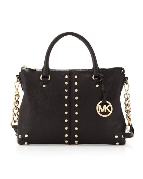 black michael kors rhinestone purse|Michael Kors black ribbed purses.